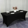 Mantel Forro En Spandex Para Mesa Plegable 1.80 Mts Negro Liso