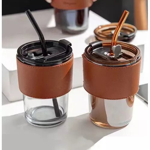 Vaso Taza Mug De Vidrio Con Tapa sin caña