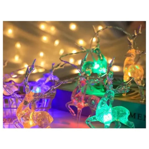 Luz solar guirnalda reno